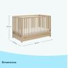imageGraco Teddi 5in1 Convertible Crib with Drawer Pebble Gray with White  GREENGUARD Gold Certified Crib with Drawer Combo FullSize Nursery Storage Drawer Converts to Toddler BedDriftwood