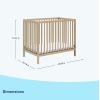 imageGraco Teddi 5in1 Convertible Crib with Drawer Pebble Gray with White  GREENGUARD Gold Certified Crib with Drawer Combo FullSize Nursery Storage Drawer Converts to Toddler BedDriftwood