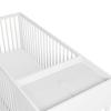 imageGraco Teddi 5in1 Convertible Crib with Drawer Pebble Gray with White  GREENGUARD Gold Certified Crib with Drawer Combo FullSize Nursery Storage Drawer Converts to Toddler BedWhite