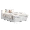 imageGraco Teddi 5in1 Convertible Crib with Drawer Pebble Gray with White  GREENGUARD Gold Certified Crib with Drawer Combo FullSize Nursery Storage Drawer Converts to Toddler BedWhiteDriftwood