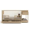 imageGraco Teddi 5in1 Convertible Crib with Drawer Pebble Gray with White  GREENGUARD Gold Certified Crib with Drawer Combo FullSize Nursery Storage Drawer Converts to Toddler BedDriftwood