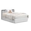 imageGraco Teddi 5in1 Convertible Crib with Drawer Pebble Gray with White  GREENGUARD Gold Certified Crib with Drawer Combo FullSize Nursery Storage Drawer Converts to Toddler BedBlack
