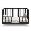 imageGraco Teddi 5in1 Convertible Crib with Drawer Pebble Gray with White  GREENGUARD Gold Certified Crib with Drawer Combo FullSize Nursery Storage Drawer Converts to Toddler BedBlack