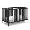 imageGraco Teddi 5in1 Convertible Crib with Drawer Pebble Gray with White  GREENGUARD Gold Certified Crib with Drawer Combo FullSize Nursery Storage Drawer Converts to Toddler BedBlack