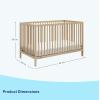 imageGraco Teddi 5in1 Convertible Crib with Drawer Pebble Gray with White  GREENGUARD Gold Certified Crib with Drawer Combo FullSize Nursery Storage Drawer Converts to Toddler BedDriftwood