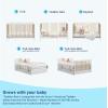 imageGraco Teddi 5in1 Convertible Crib with Drawer Pebble Gray with White  GREENGUARD Gold Certified Crib with Drawer Combo FullSize Nursery Storage Drawer Converts to Toddler BedWhiteDriftwood