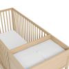imageGraco Teddi 5in1 Convertible Crib with Drawer Pebble Gray with White  GREENGUARD Gold Certified Crib with Drawer Combo FullSize Nursery Storage Drawer Converts to Toddler BedDriftwood