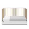 imageGraco Teddi 5in1 Convertible Crib with Drawer Pebble Gray with White  GREENGUARD Gold Certified Crib with Drawer Combo FullSize Nursery Storage Drawer Converts to Toddler BedWhiteDriftwood