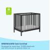 imageGraco Teddi 5in1 Convertible Crib with Drawer Pebble Gray with White  GREENGUARD Gold Certified Crib with Drawer Combo FullSize Nursery Storage Drawer Converts to Toddler BedBlack