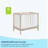 imageGraco Teddi 5in1 Convertible Crib with Drawer Pebble Gray with White  GREENGUARD Gold Certified Crib with Drawer Combo FullSize Nursery Storage Drawer Converts to Toddler BedNaturalWhite