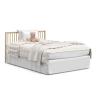 imageGraco Teddi 5in1 Convertible Crib with Drawer Pebble Gray with White  GREENGUARD Gold Certified Crib with Drawer Combo FullSize Nursery Storage Drawer Converts to Toddler BedDriftwood