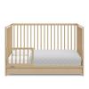 imageGraco Teddi 5in1 Convertible Crib with Drawer Pebble Gray with White  GREENGUARD Gold Certified Crib with Drawer Combo FullSize Nursery Storage Drawer Converts to Toddler BedDriftwood