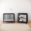 imageGraco Teddi 5in1 Convertible Crib with Drawer Pebble Gray with White  GREENGUARD Gold Certified Crib with Drawer Combo FullSize Nursery Storage Drawer Converts to Toddler BedBlack