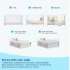 imageGraco Teddi 5in1 Convertible Crib with Drawer Pebble Gray with White  GREENGUARD Gold Certified Crib with Drawer Combo FullSize Nursery Storage Drawer Converts to Toddler BedWhite