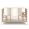 imageGraco Teddi 5in1 Convertible Crib with Drawer Pebble Gray with White  GREENGUARD Gold Certified Crib with Drawer Combo FullSize Nursery Storage Drawer Converts to Toddler BedDriftwood