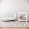 imageGraco Teddi 5in1 Convertible Crib with Drawer Pebble Gray with White  GREENGUARD Gold Certified Crib with Drawer Combo FullSize Nursery Storage Drawer Converts to Toddler BedWhite