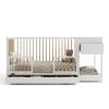 imageGraco Teddi 5in1 Convertible Crib with Drawer Pebble Gray with White  GREENGUARD Gold Certified Crib with Drawer Combo FullSize Nursery Storage Drawer Converts to Toddler BedWhiteDriftwood