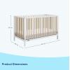 imageGraco Teddi 5in1 Convertible Crib with Drawer Pebble Gray with White  GREENGUARD Gold Certified Crib with Drawer Combo FullSize Nursery Storage Drawer Converts to Toddler BedWhiteDriftwood
