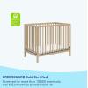 imageGraco Teddi 5in1 Convertible Crib with Drawer Pebble Gray with White  GREENGUARD Gold Certified Crib with Drawer Combo FullSize Nursery Storage Drawer Converts to Toddler BedDriftwood
