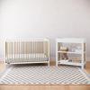 imageGraco Teddi 5in1 Convertible Crib with Drawer Pebble Gray with White  GREENGUARD Gold Certified Crib with Drawer Combo FullSize Nursery Storage Drawer Converts to Toddler BedWhiteDriftwood
