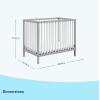 imageGraco Teddi 5in1 Convertible Crib with Drawer Pebble Gray with White  GREENGUARD Gold Certified Crib with Drawer Combo FullSize Nursery Storage Drawer Converts to Toddler BedPebble GrayWhite