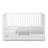 imageGraco Teddi 5in1 Convertible Crib with Drawer Pebble Gray with White  GREENGUARD Gold Certified Crib with Drawer Combo FullSize Nursery Storage Drawer Converts to Toddler BedWhite