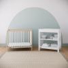 imageGraco Teddi 5in1 Convertible Crib with Drawer Pebble Gray with White  GREENGUARD Gold Certified Crib with Drawer Combo FullSize Nursery Storage Drawer Converts to Toddler BedNaturalWhite