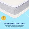 imageGraco Ultra 2in1 Premium Dual Sided Crib ampamp Toddler Mattress  GREENGUARD Gold CertiPURUS Certified Foam Machine Washable Cover with 100 Waterproof Surface Fits Standard Baby Crib ampamp Toddler BedsUltra