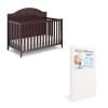 imageGraco Wilfred 5in1 Convertible Crib Black  GREENGUARD Gold Certified Converts to Toddler Bed and FullSize Bed Fits Standard FullSize Crib Mattress Adjustable Mattress Support BaseEspresso