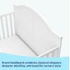 imageGraco Wilfred 5in1 Convertible Crib Black  GREENGUARD Gold Certified Converts to Toddler Bed and FullSize Bed Fits Standard FullSize Crib Mattress Adjustable Mattress Support BaseWhite