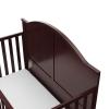 imageGraco Wilfred 5in1 Convertible Crib Black  GREENGUARD Gold Certified Converts to Toddler Bed and FullSize Bed Fits Standard FullSize Crib Mattress Adjustable Mattress Support BaseEspresso