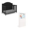 imageGraco Wilfred 5in1 Convertible Crib Black  GREENGUARD Gold Certified Converts to Toddler Bed and FullSize Bed Fits Standard FullSize Crib Mattress Adjustable Mattress Support BaseBlack