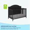 imageGraco Wilfred 5in1 Convertible Crib Black  GREENGUARD Gold Certified Converts to Toddler Bed and FullSize Bed Fits Standard FullSize Crib Mattress Adjustable Mattress Support BaseBlack