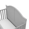 imageGraco Wilfred 5in1 Convertible Crib Black  GREENGUARD Gold Certified Converts to Toddler Bed and FullSize Bed Fits Standard FullSize Crib Mattress Adjustable Mattress Support BasePebble Gray
