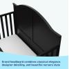 imageGraco Wilfred 5in1 Convertible Crib Black  GREENGUARD Gold Certified Converts to Toddler Bed and FullSize Bed Fits Standard FullSize Crib Mattress Adjustable Mattress Support BaseBlack