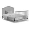 imageGraco Wilfred 5in1 Convertible Crib Black  GREENGUARD Gold Certified Converts to Toddler Bed and FullSize Bed Fits Standard FullSize Crib Mattress Adjustable Mattress Support BasePebble Gray