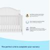 imageGraco Wilfred 5in1 Convertible Crib Black  GREENGUARD Gold Certified Converts to Toddler Bed and FullSize Bed Fits Standard FullSize Crib Mattress Adjustable Mattress Support BaseWhite