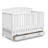 imageGraco Benton 5in1 Convertible Crib Gray  GREENGUARD Gold Certified Converts from Baby Crib to Toddler Bed Daybed and FullSize Bed Fits Standard FullSize Crib MattressWhite