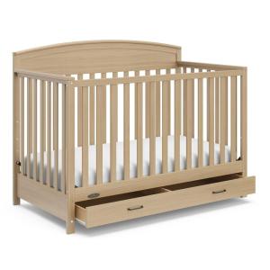 imageGraco Benton 5in1 Convertible Crib Gray  GREENGUARD Gold Certified Converts from Baby Crib to Toddler Bed Daybed and FullSize Bed Fits Standard FullSize Crib MattressDriftwood