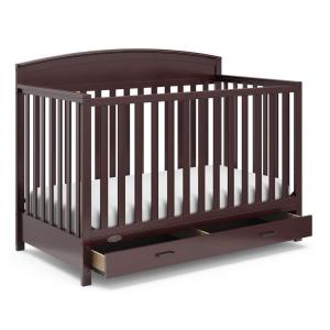 imageGraco Benton 5in1 Convertible Crib Gray  GREENGUARD Gold Certified Converts from Baby Crib to Toddler Bed Daybed and FullSize Bed Fits Standard FullSize Crib MattressEspresso