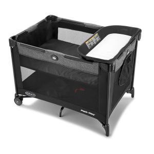 imageGraco On The Go Zip Pack n Play Playard Folding Playpen with Bassinet Portable Crib Reevesw Changer