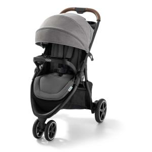imageGraco Outpace LX AllTerrain 3Wheel Baby Stroller Cohen  Compatible for Travel System Easy OneHand Fold inSeat Suspension for Comfortable Ride NeverFlat Rubber TiresStroller