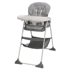 imageGraco Slim Snacker High Chair Ultra Slim FastFolding Multiple Recline Positions Comfortable Feeding WhiskWhisk