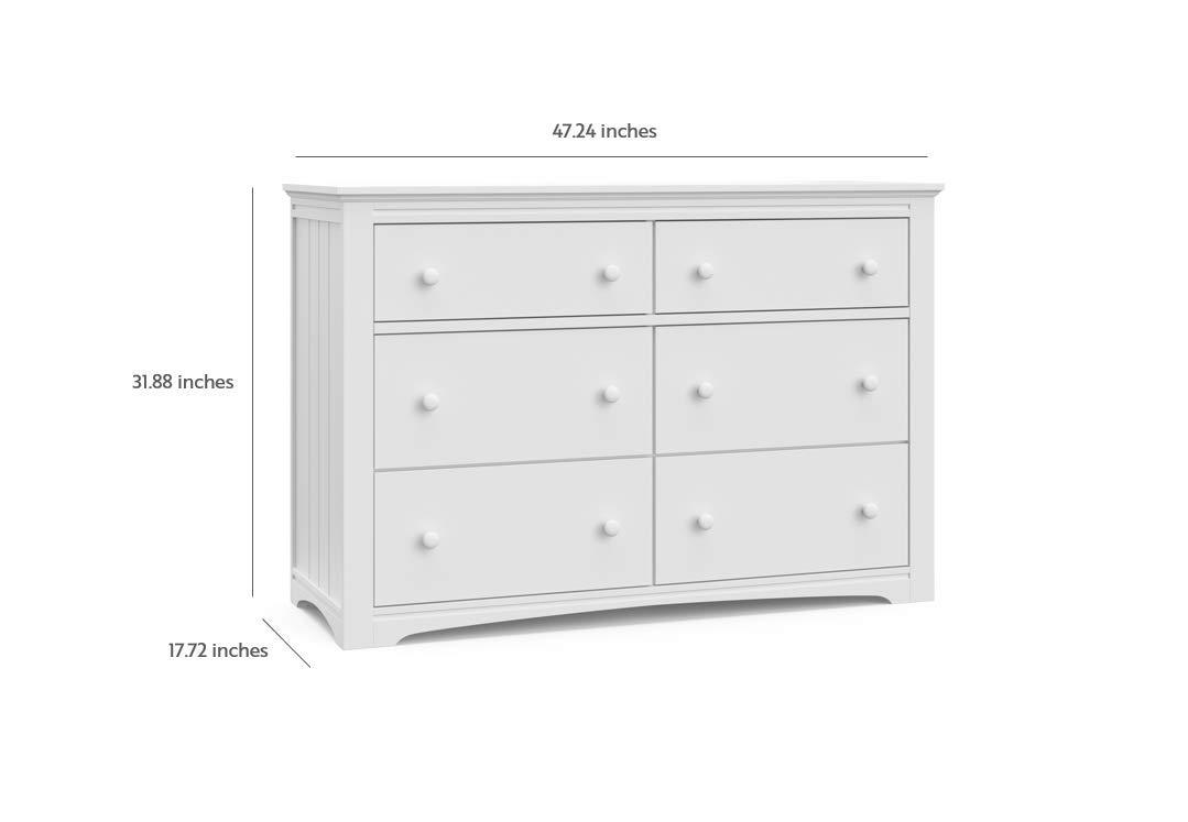 imageGraco Hadley 6 Drawer Double Dresser 4724x177x319 Inch Pack of 1 WhiteWhite