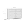 imageGraco Hadley 6 Drawer Double Dresser 4724x177x319 Inch Pack of 1 WhiteWhite