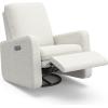 imageGraco Teddi Power Recliner Swivel Glider Dune Basketweave  Electronic Power Recline USBA ampamp USBC Charger Premium Cushioning ampamp ComfortIvory Boucle