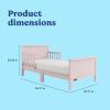 imageGraco Bailey Toddler Bed Pebble Gray  GREENGUARD Gold Certified Fits Standard FullSize Crib ampamp Toddler Mattress Toddler Safety Guardrails Included Complete Design with Solid Headboard FootboardBlush