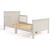 imageGraco Bailey Toddler Bed Pebble Gray  GREENGUARD Gold Certified Fits Standard FullSize Crib ampamp Toddler Mattress Toddler Safety Guardrails Included Complete Design with Solid Headboard FootboardFrosted Oat