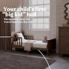 imageGraco Bailey Toddler Bed Pebble Gray  GREENGUARD Gold Certified Fits Standard FullSize Crib ampamp Toddler Mattress Toddler Safety Guardrails Included Complete Design with Solid Headboard FootboardHazelnut