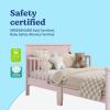 imageGraco Bailey Toddler Bed Pebble Gray  GREENGUARD Gold Certified Fits Standard FullSize Crib ampamp Toddler Mattress Toddler Safety Guardrails Included Complete Design with Solid Headboard FootboardBlush